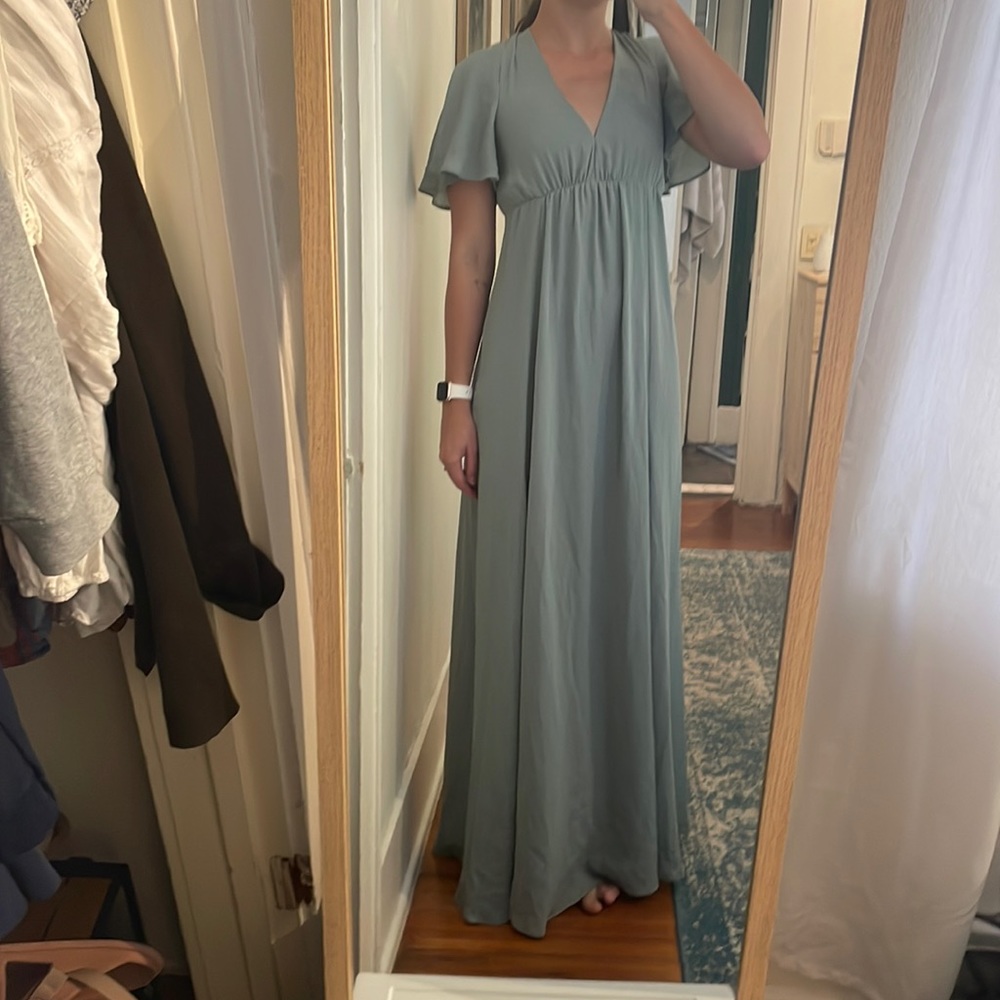 Show me your mumu teal maxi dress, small